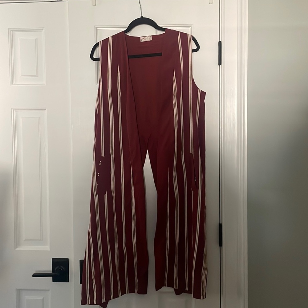 Free People One Size Open Back Vest Layering Piece or Cover Up